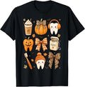 Fall Dentist Halloween Tooth Pumpkin Bow Dental Hygienist (1)