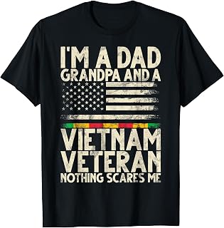 I'M Dad Grandpa Vietnam Veteran Nothing Scares Unisex T-shirt, Sweatshirt, Hoodie (1)