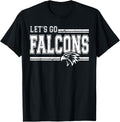 Falcons School Sports Fan Team Spirit Vintage Unisex T-shirt, Sweatshirt, Hoodie (1)