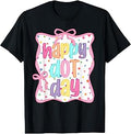 Happy Dot Day Bow Coquette Teacher Unisex T-shirt, Sweatshirt, Hoodie (1)