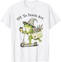 Frog Art Teacher Off Teach Creative Classroom Painting Unisex T-shirt, Sweatshirt, Hoodie (1)