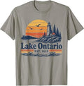 Retro Lake Ontario Sunset Vintage Unisex T-shirt, Sweatshirt, Hoodie (1)