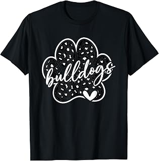 Vintage Bulldogs Leopard School Spirit Unisex T-shirt, Sweatshirt, Hoodie (1)