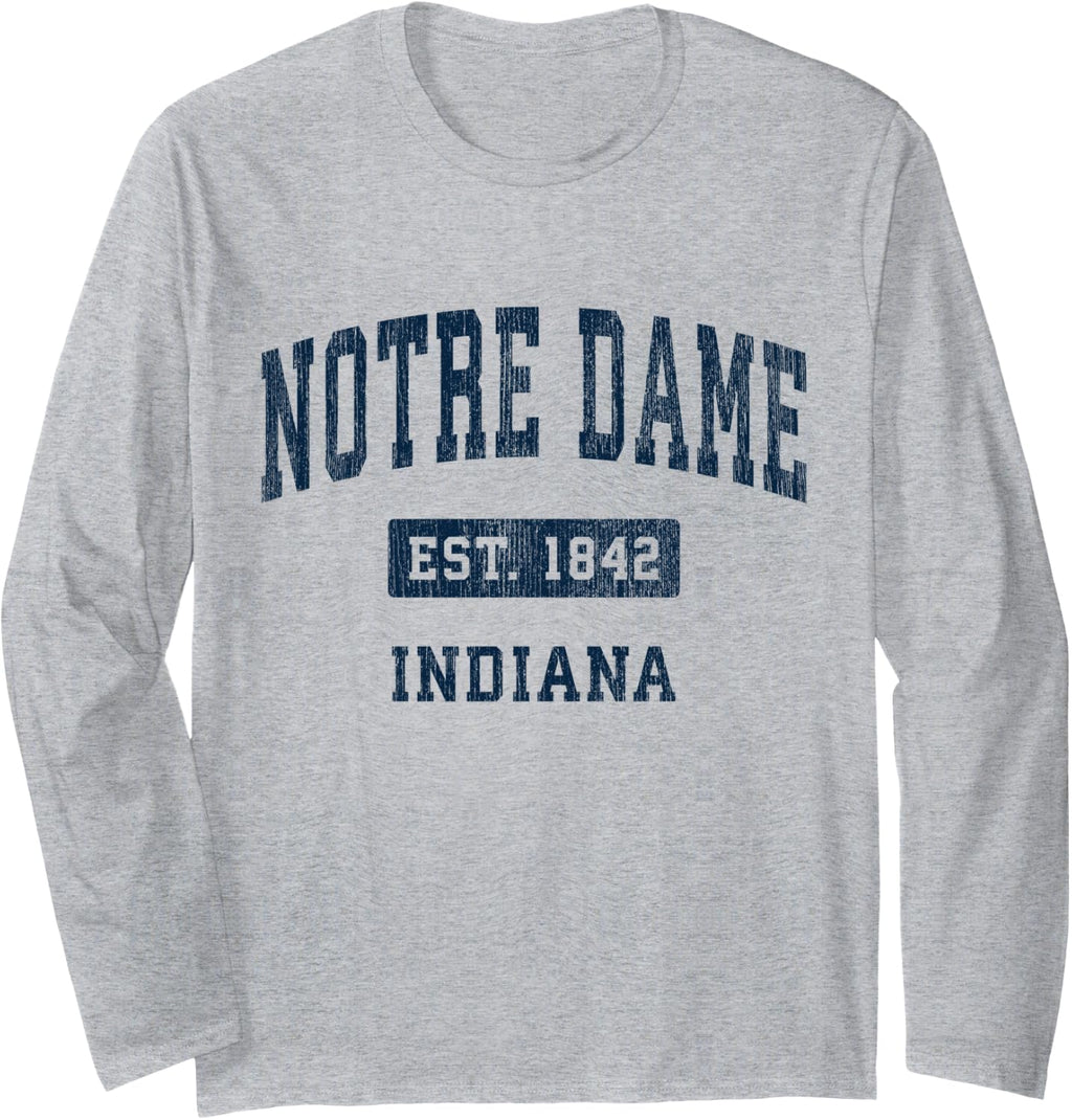 Notre Dame Indiana Vintage Navy Sports Unisex T-shirt, Sweatshirt, Hoodie (1)