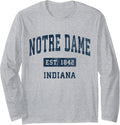 Notre Dame Indiana Vintage Navy Sports Unisex T-shirt, Sweatshirt, Hoodie (1)