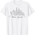York City Skyline Statue Liberty Ny Nyc Usa Vintage Unisex T-shirt, Sweatshirt, Hoodie (1)