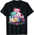Axolotl Kawaii Unisex T-shirt, Sweatshirt, Hoodie (1)