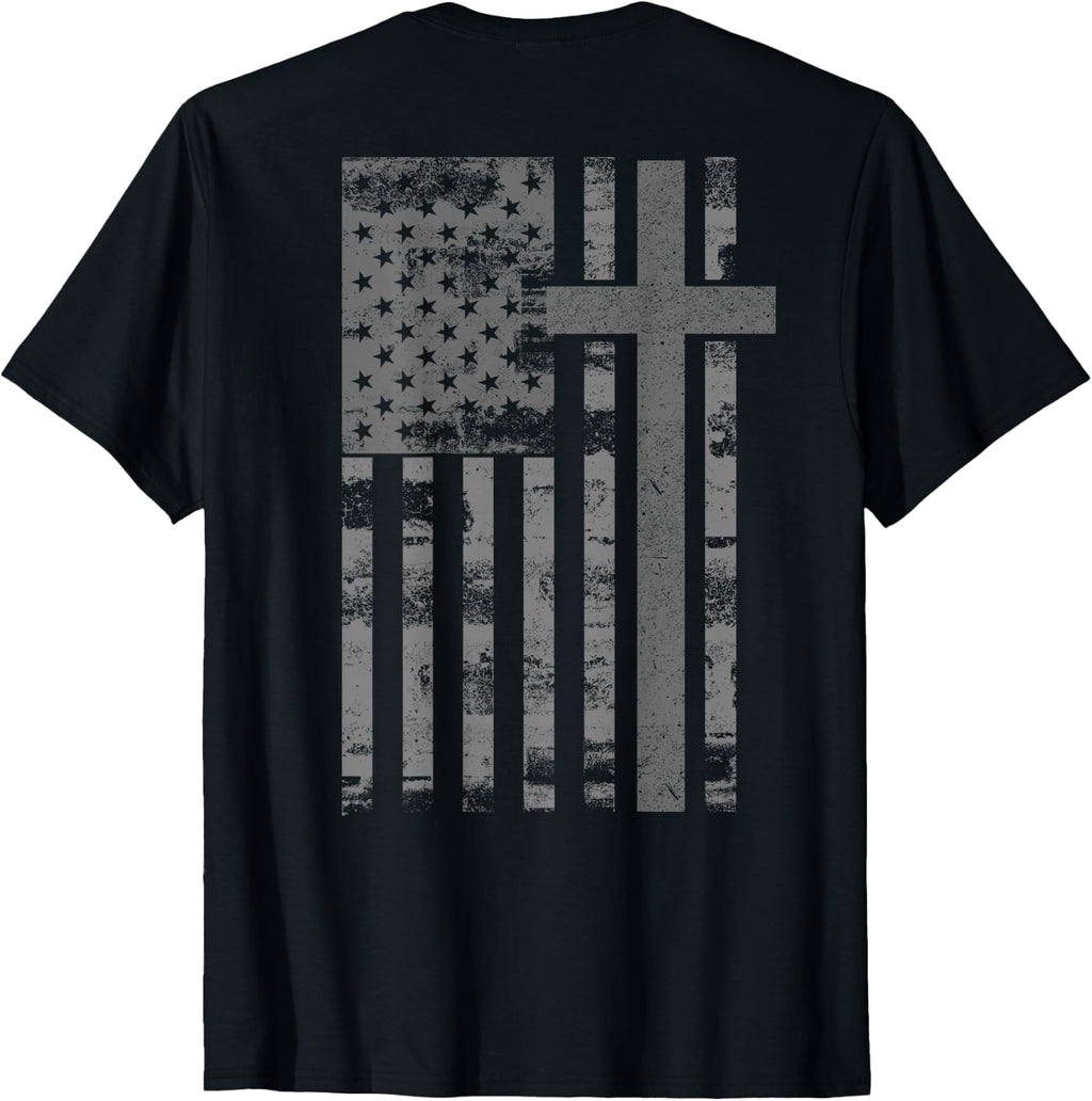 American Flag Christian Faith Cross Patriotic Tees Usa Unisex T-shirt, Sweatshirt, Hoodie (1)