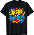 Jesus Superhero Christian Faith Comic Cross Unisex T-shirt, Sweatshirt, Hoodie (1)