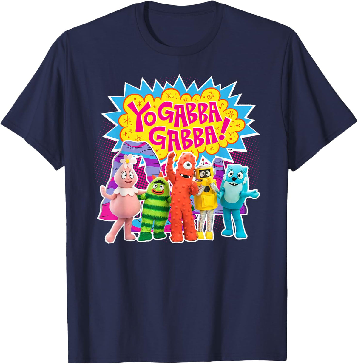 Yo Gabba Gabba Colorful Character Cutouts Tv Show Unisex T-shirt, Sweatshirt, Hoodie (1)