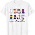 Safe Cat Pride Month Lgbt Support Unisex T-shirt, Sweatshirt, Hoodie (1)
