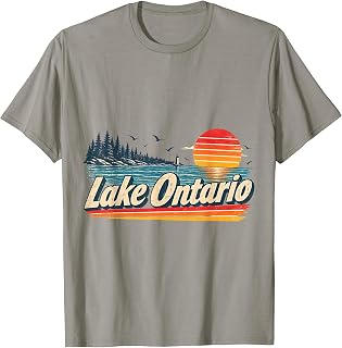Retro Anchor Souvenir Lake Ontario 2026 Unisex T-shirt, Sweatshirt, Hoodie (1)