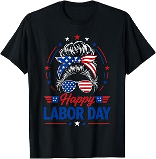 Happy Labor Day Us Flag Patriotic American Pride Celebration (1)