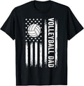 Volleyball Dad Usa Flag Father'S Day Unisex T-shirt, Sweatshirt, Hoodie (1)