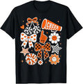 Coquette Orange Cheer Bow Football Mom Game Day Unisex T-shirt, Sweatshirt, Hoodie (1)