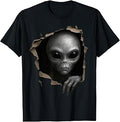 Alien Grey Torn Cloth Extraterrestrial 3d Unisex T-shirt, Sweatshirt, Hoodie (1)