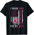 Pink Wife Breast Cancer Awareness Usa Flag Unisex T-shirt, Sweatshirt, Hoodie (1)