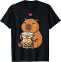 Capybara Boba Bubble Milk Tea Capy Rodent Kid Unisex T-shirt, Sweatshirt, Hoodie (1)