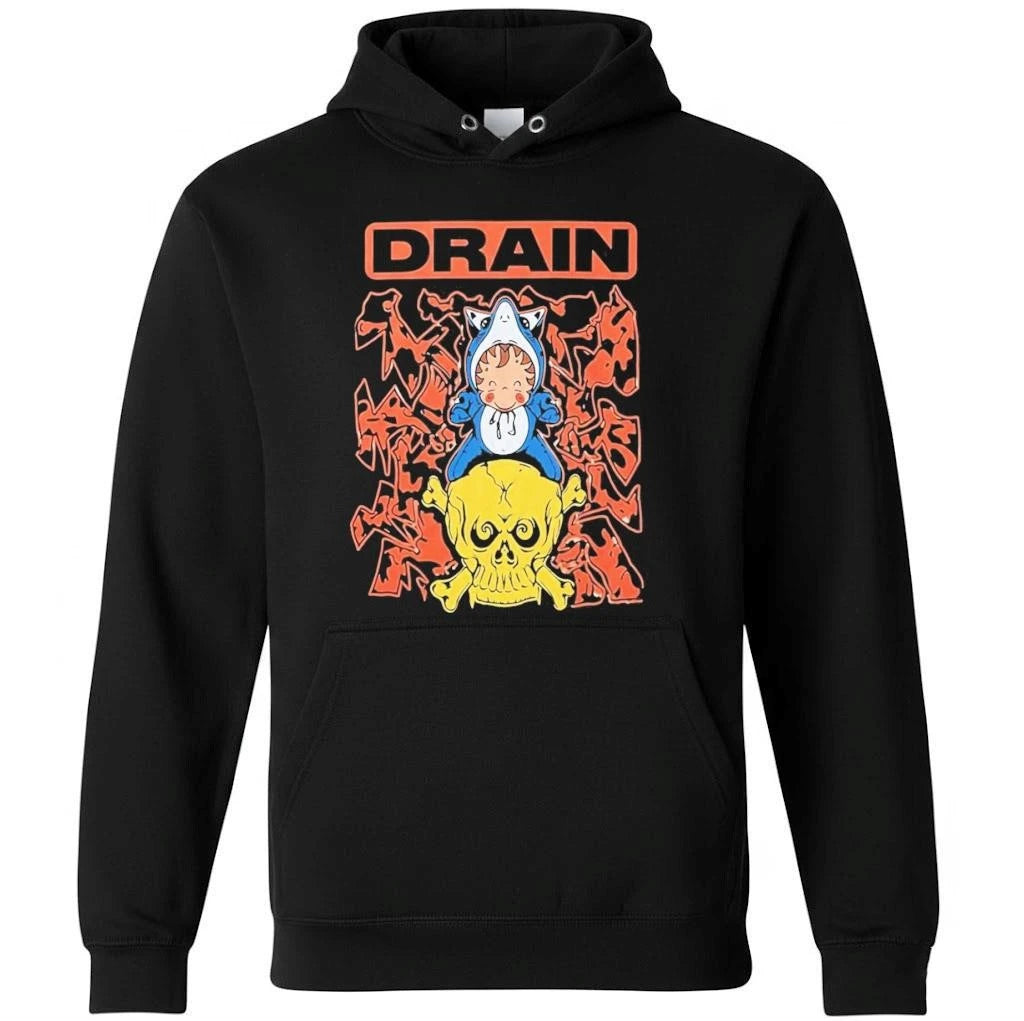 Drain Merch Is Your Friend Tour 2026 Skull Shark Rider Shirt