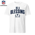 Drake Maye Wears Be A Blessing Shirt