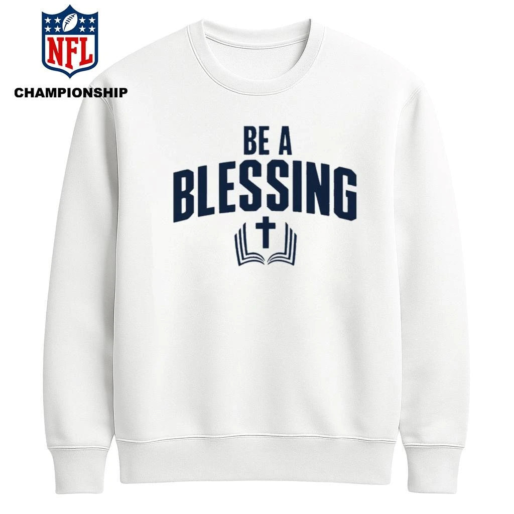 Drake Maye Wears Be A Blessing Shirt