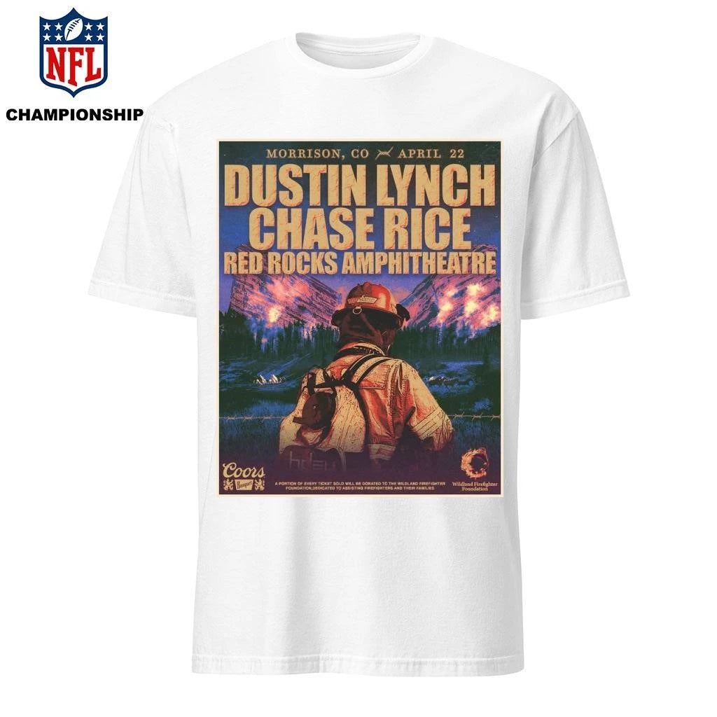 Dustin Lynch And Chase Rice Live At Red Rocks Amphitheatre On April 22 2026 In Morrison Colorado Shirt