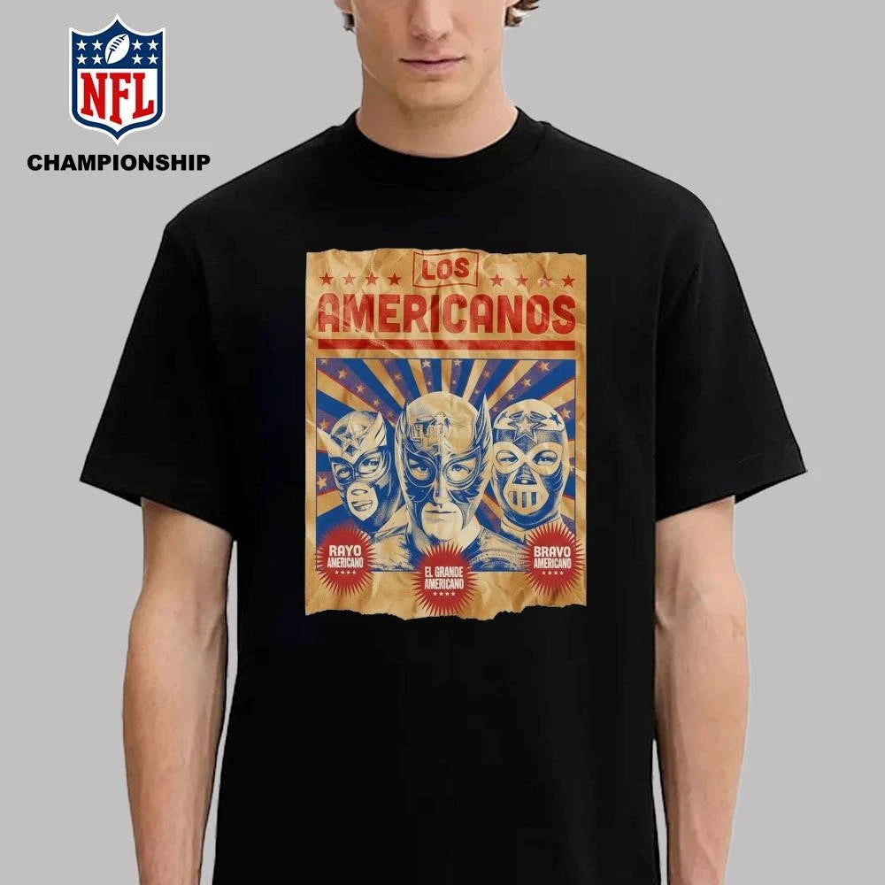 El Grande Americano Los Americanos Blue Mask Shirt