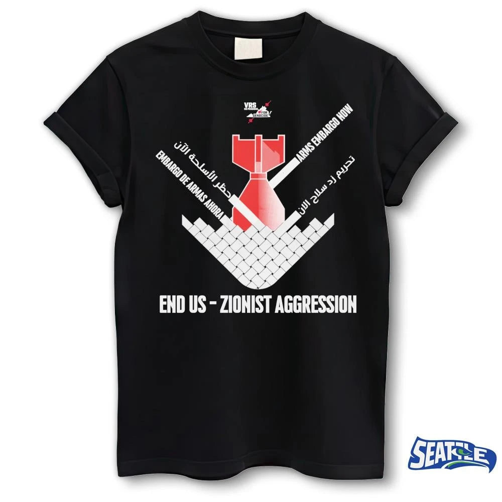 Embargo De Armas Ahora Arms Embargo Now End Us Zionist Aggression shirt