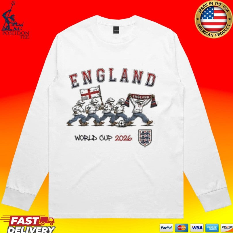 England World Cup 2026 Soccer Players Graphic Vintage T-shirt