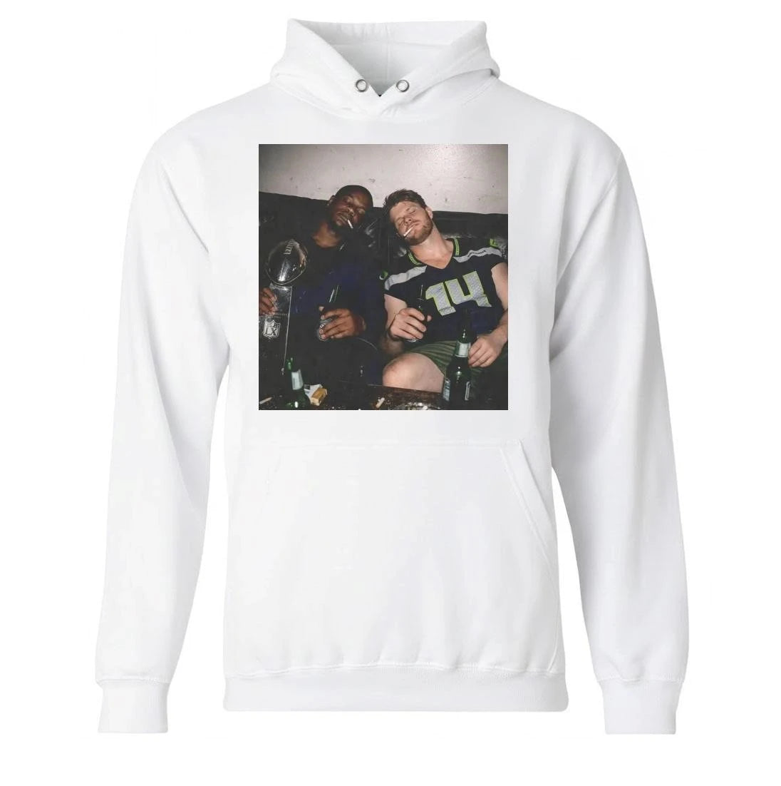 Ernest Jones and Sam Darnold Drinking and Smoking Shirt