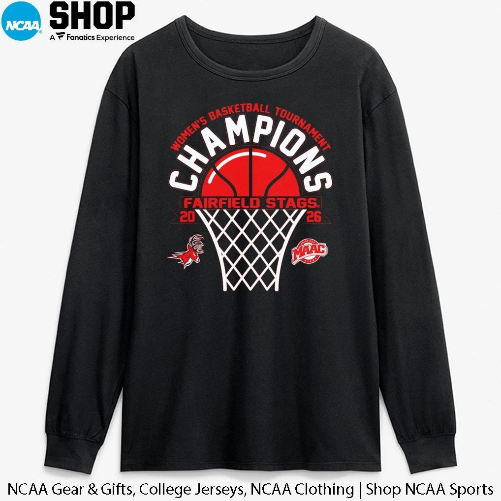Fairfield Stags 2026 MAAC Women’s Basketball Tournament Champions T-Shirt