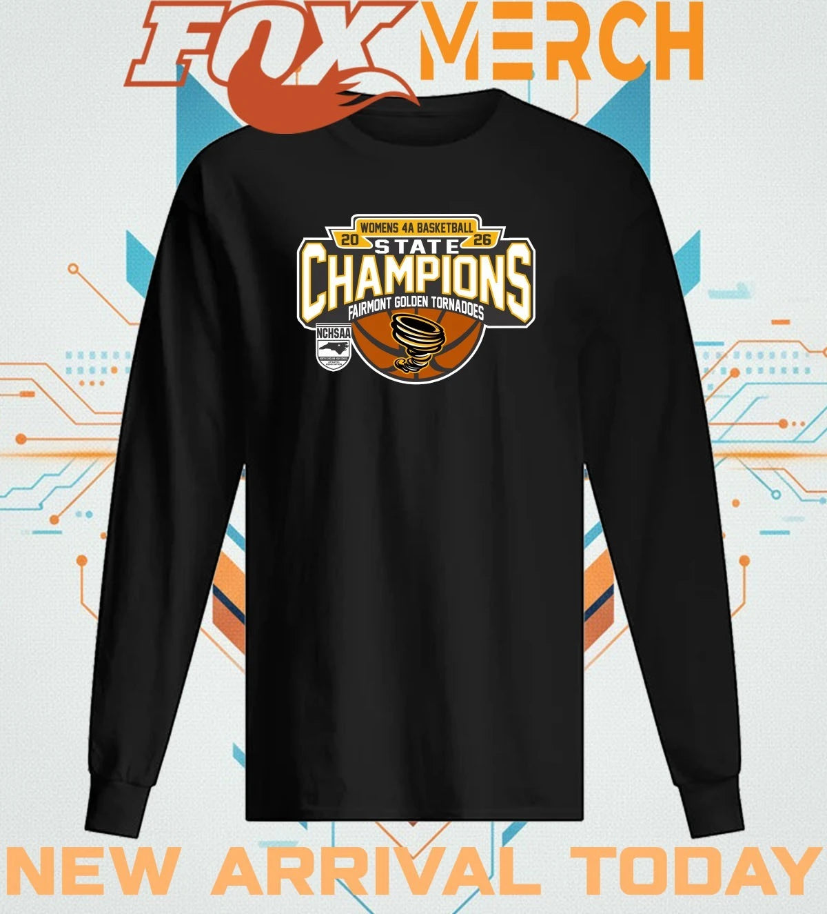 Fairmont Golden Tornadoes 2026 Women’s 4A Basketball State Champions t-shirt