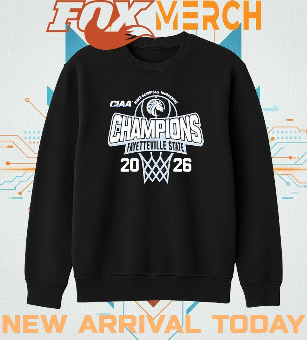 Fayetteville State Men’s Basketball 2026 CIAA Tournament Champions t-shirt