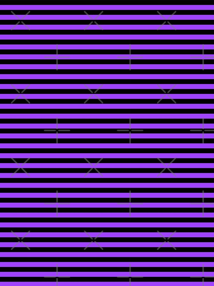 Purple and Black Stripes by kitschandkawaii