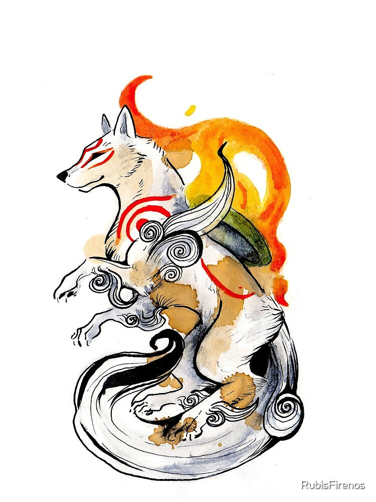 Okami Amaterasu by RubisFirenos