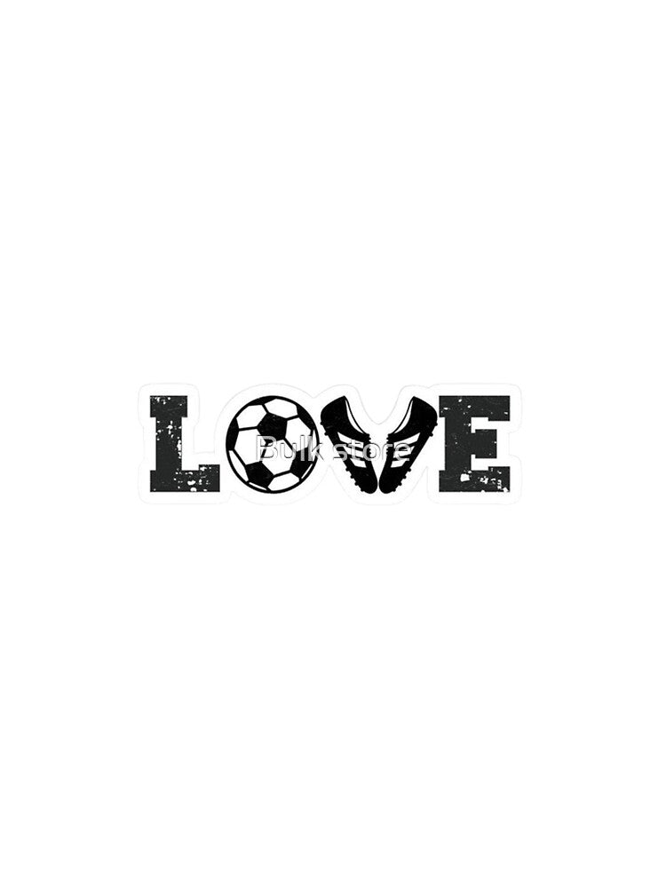 Soccer Love Football Boots and Ball Illustration by Bulk store