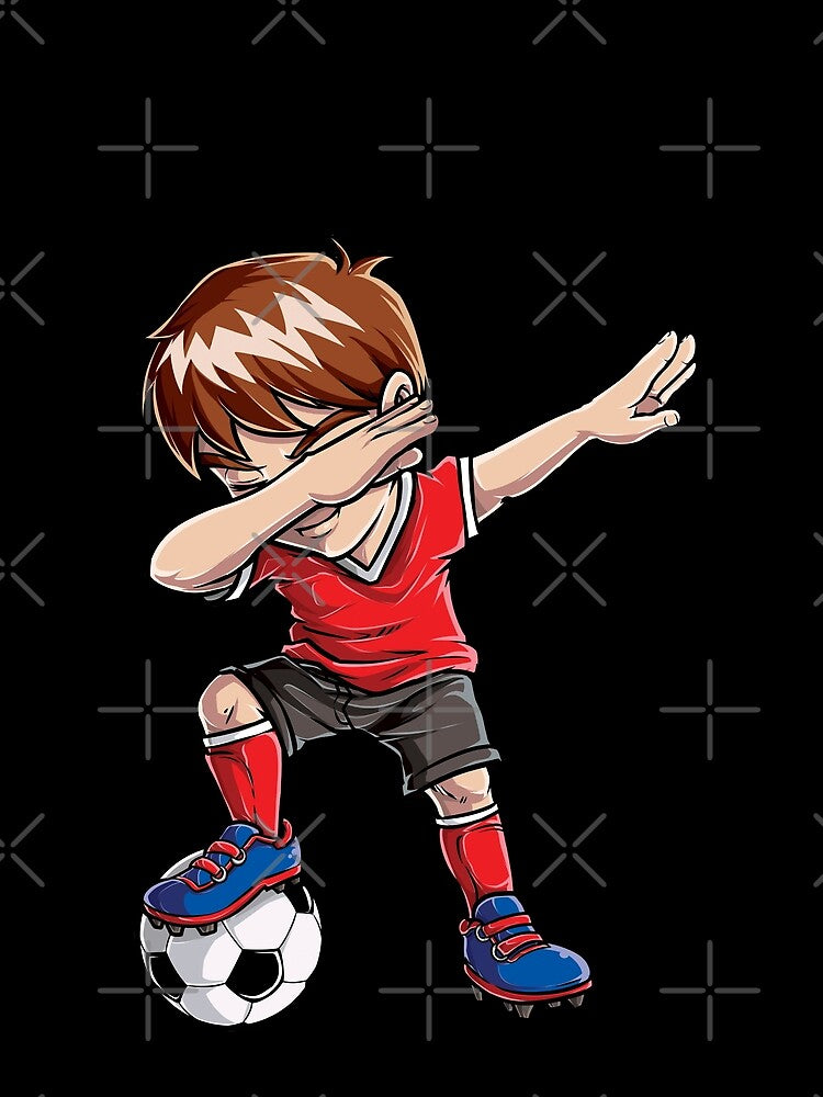 Dabbing Soccer T shirt for Boys Kids Dab Dance Funny Football Tee by LiqueGifts