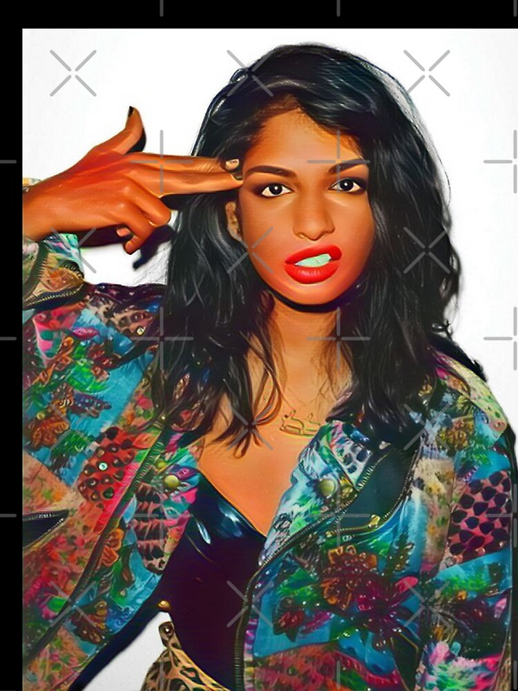M.I.A. female rapper sticker shirt by CHNM8E
