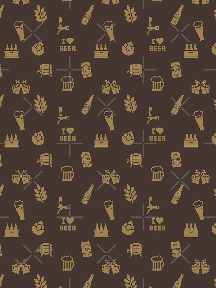 Brown and Camel Beer Pattern by Byfab