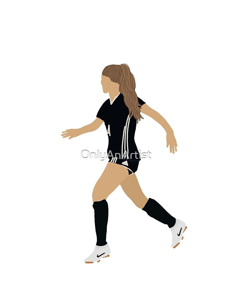 Girl Playing Soccer Brunet by OnlyAnArtist
