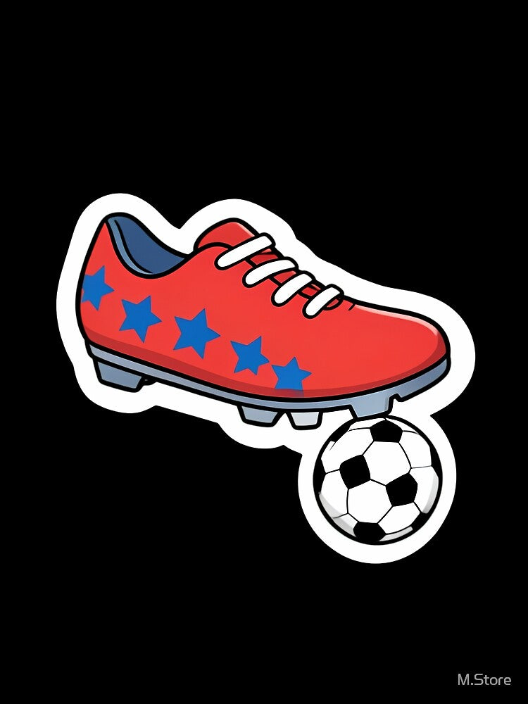 Star-Spangled Soccer Cleat Fan Sticker by M.Store