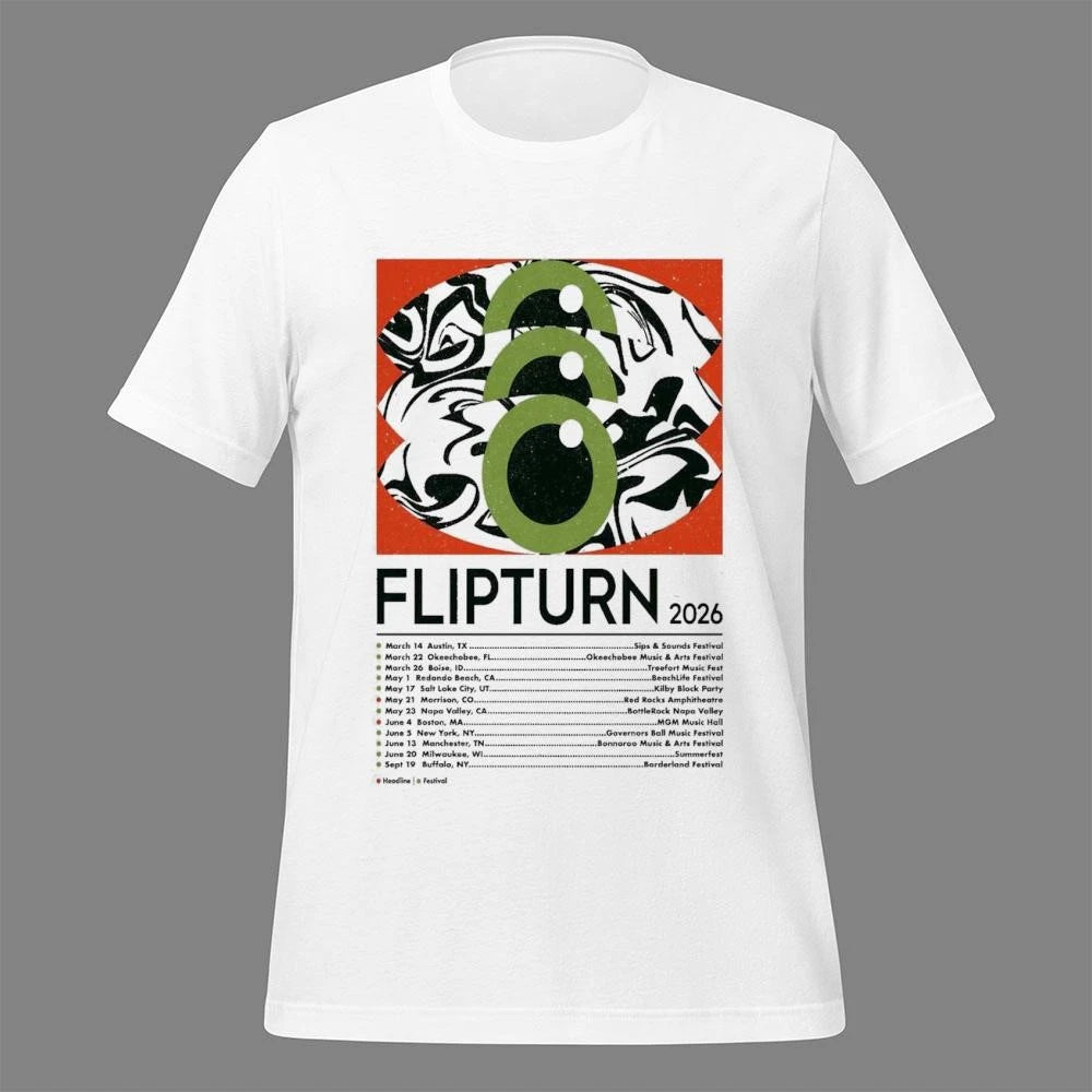 Flipturn Spring And Summer 2026 Shows Poster Shirt