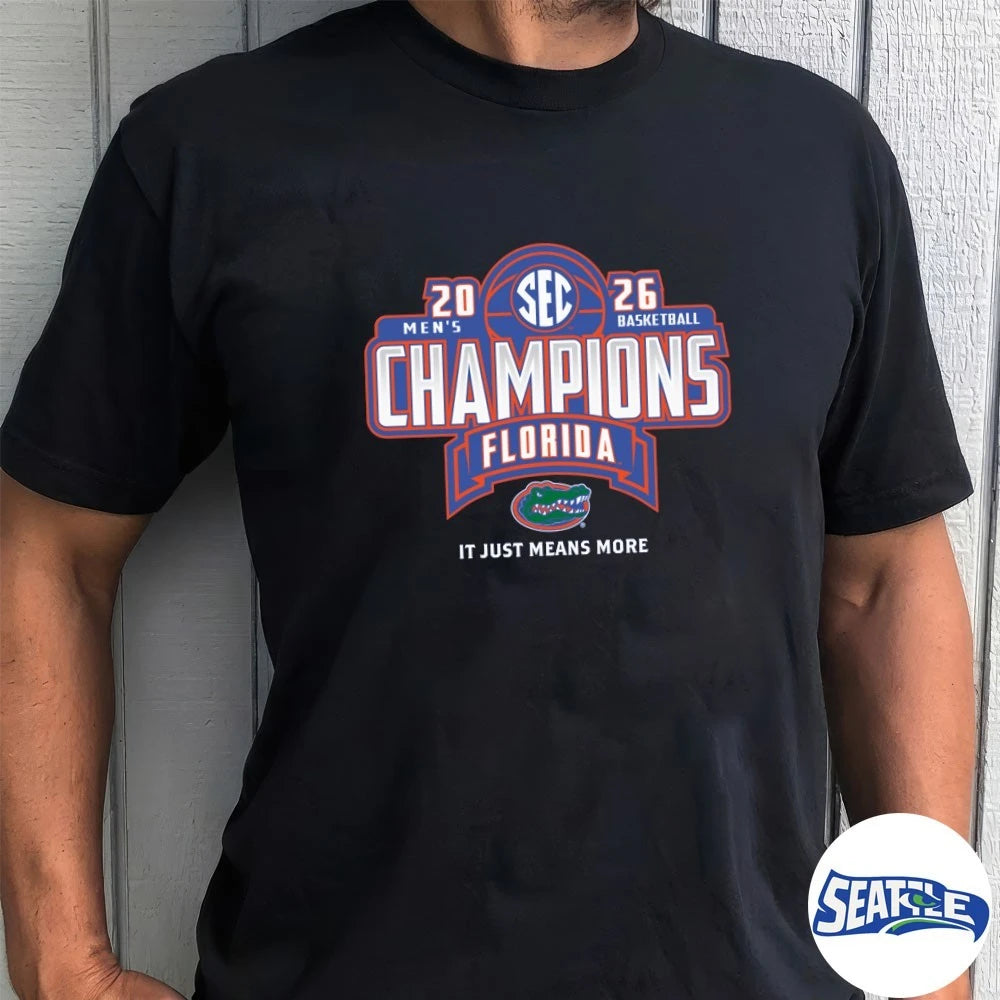 Florida Gators 2026 SEC Men’s Basketball Regular Season Champions It Just Means More Locker Room shirt