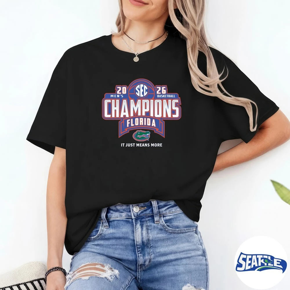 Florida Gators 2026 SEC Men’s Basketball Regular Season Champions It Just Means More Locker Room shirt