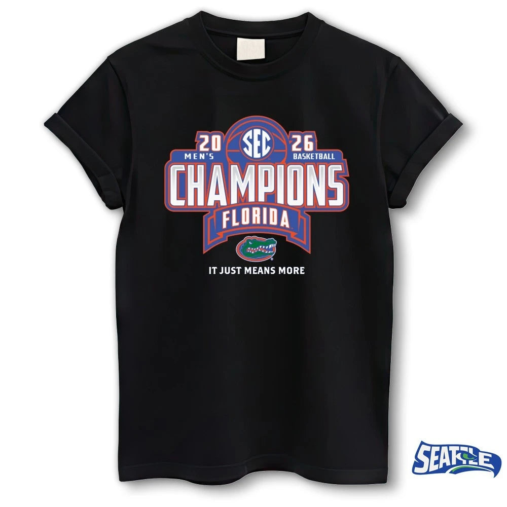 Florida Gators 2026 SEC Men’s Basketball Regular Season Champions It Just Means More Locker Room shirt