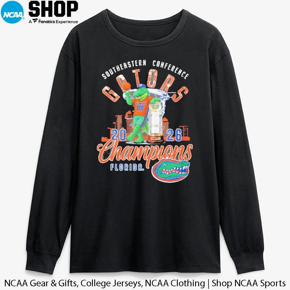 Florida Gators 2026 Southeastern Conference Champions Mascot T-Shirt