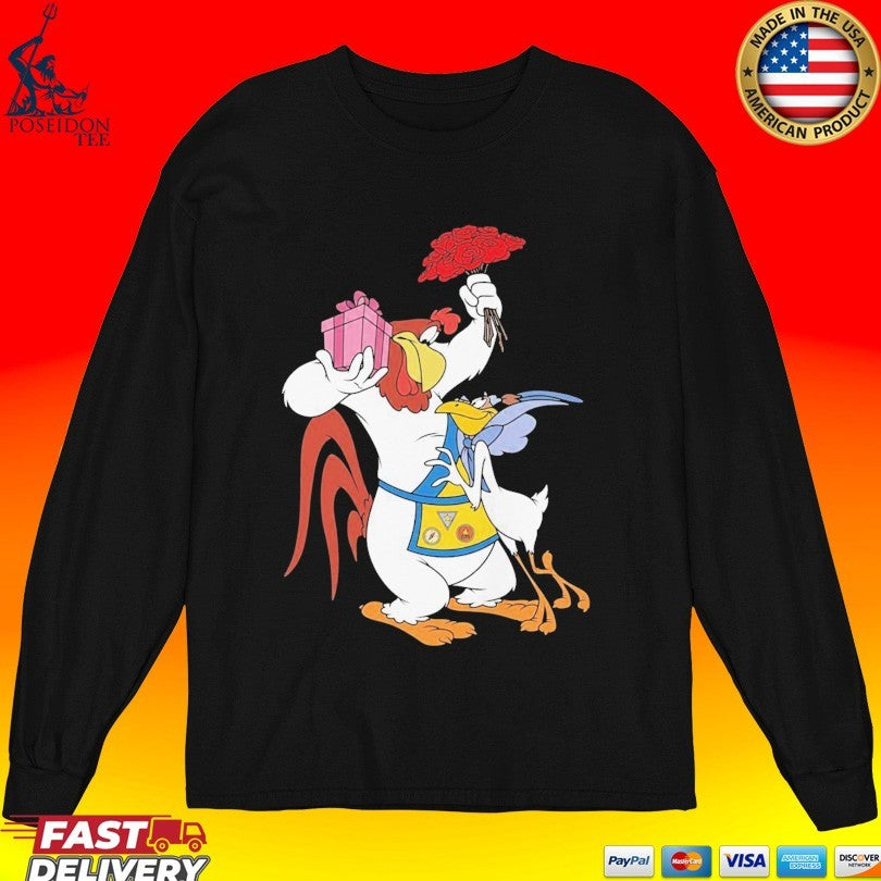 Foghorn Leghorn Miss Prissy Valentine Vintage Looney Tunes T-shirt