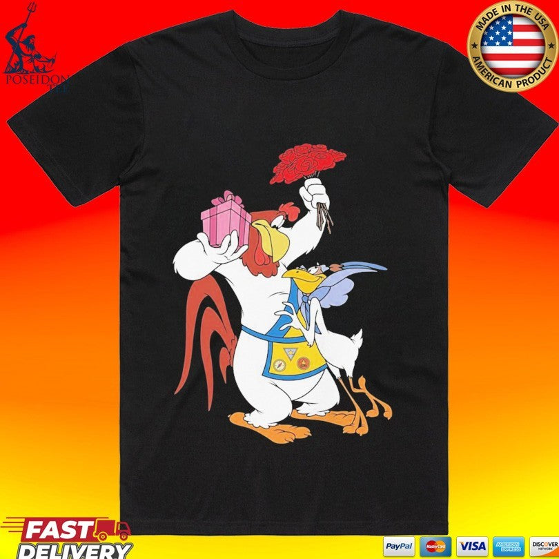Foghorn Leghorn Miss Prissy Valentine Vintage Looney Tunes T-shirt