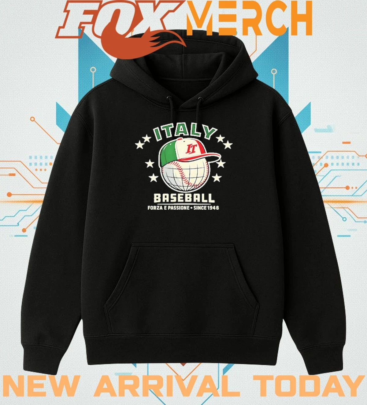 Forza Italia baseball forza e passione since 1948 t-shirt