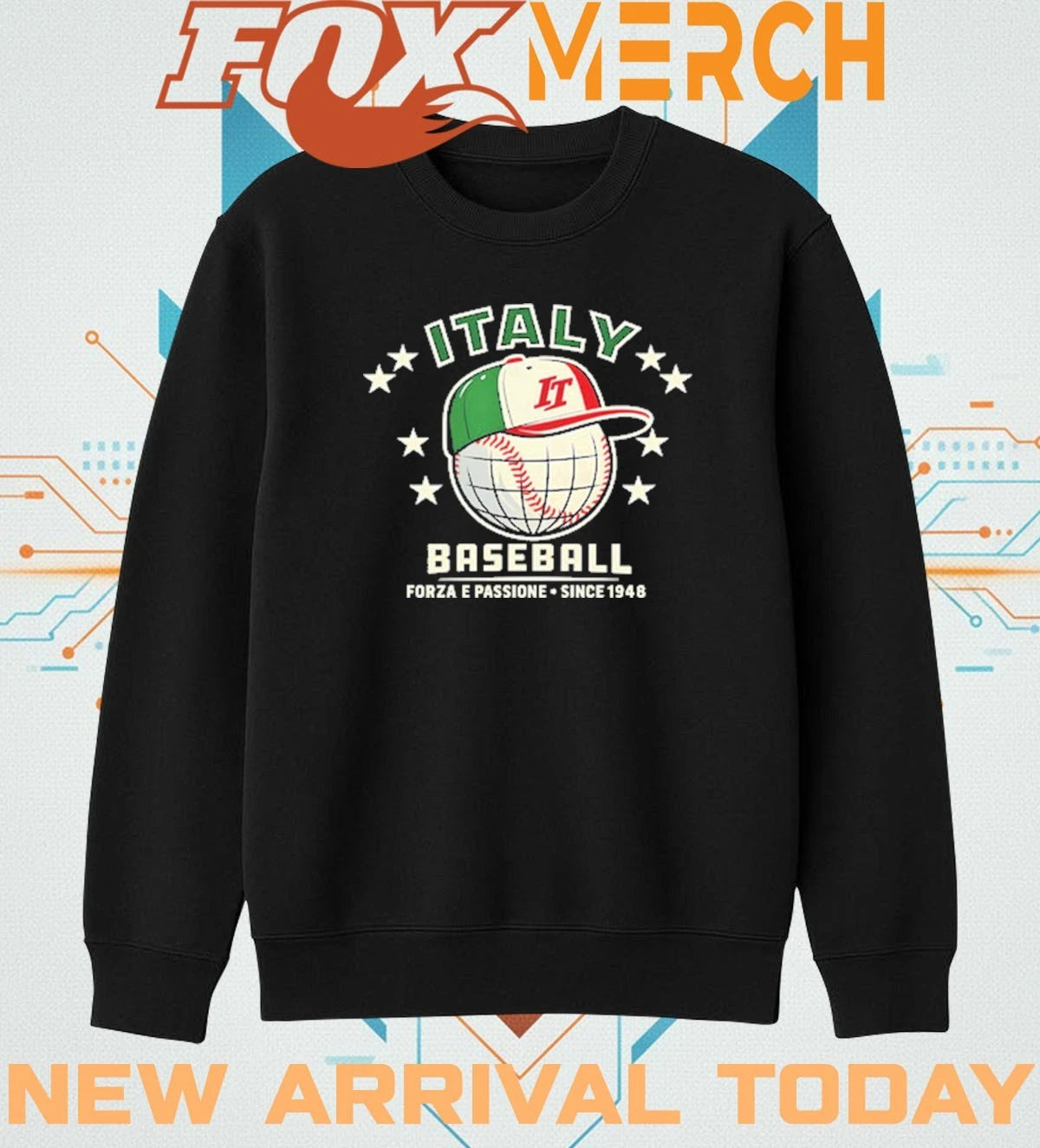 Forza Italia baseball forza e passione since 1948 t-shirt